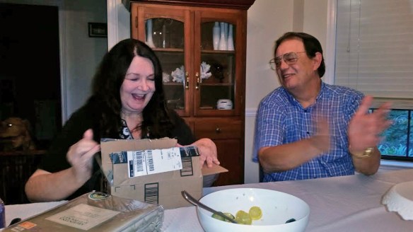 mom and dad baby announcement